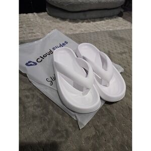 New white cloud slides foam womens size 40/41
